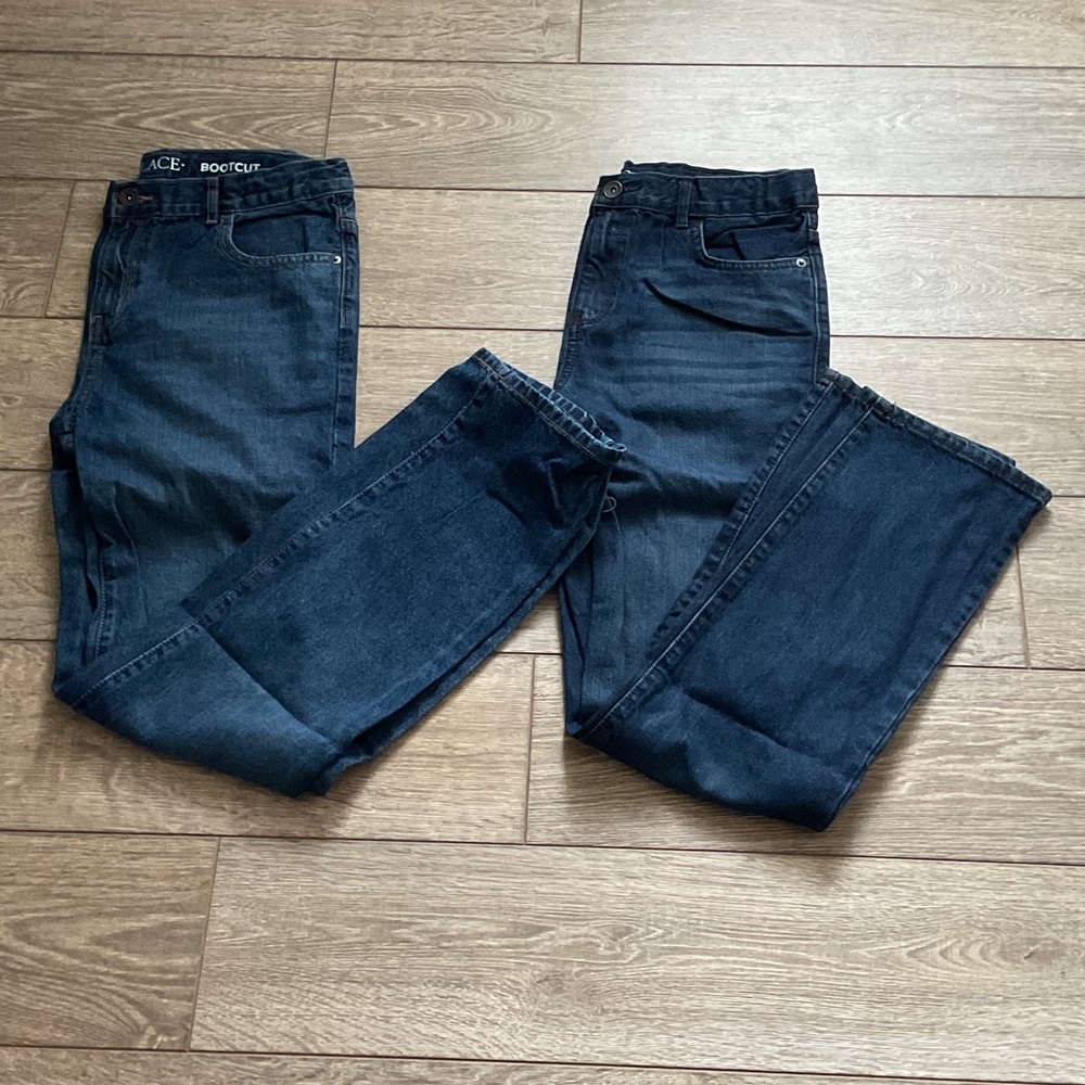 Boys Dark Blue Straight and Bootcut Jeans Size 16